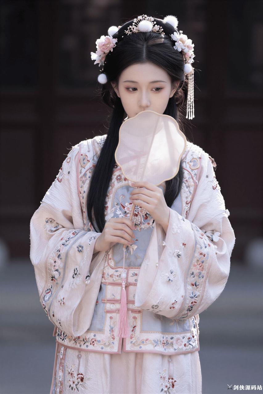 浅粉清汉女团扇半身照.jpg